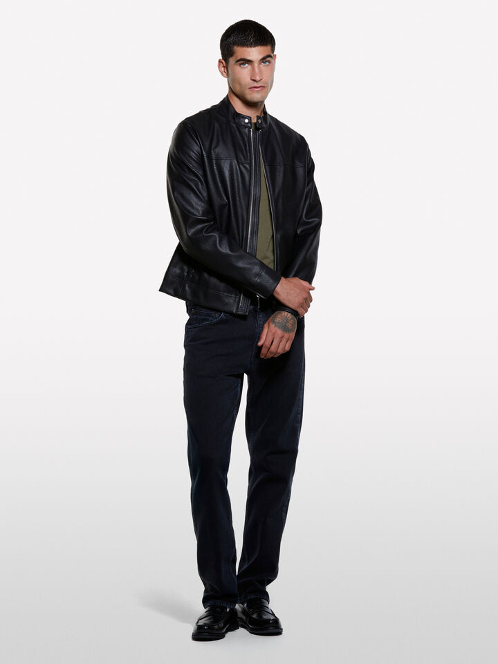 Black Style 75 regular fit jeans - men's regular fit jeans - Black | Sisley image number 1